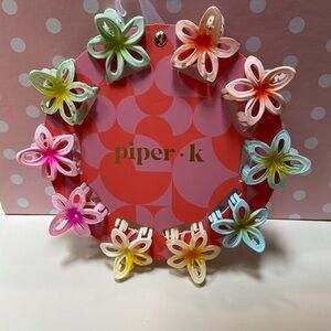 Piper Pink and Orange Hair Styling Accessories Floral Elegance 3/35